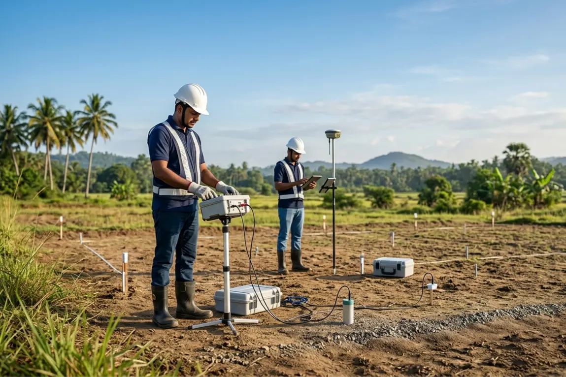 Professional hydrogeological investigation and groundwater assessment services in Sri Lanka for borehole siting and sustainable water resource planning.Professional hydrogeological investigation and groundwater assessment services in Sri Lanka for borehole siting and sustainable water resource planning.