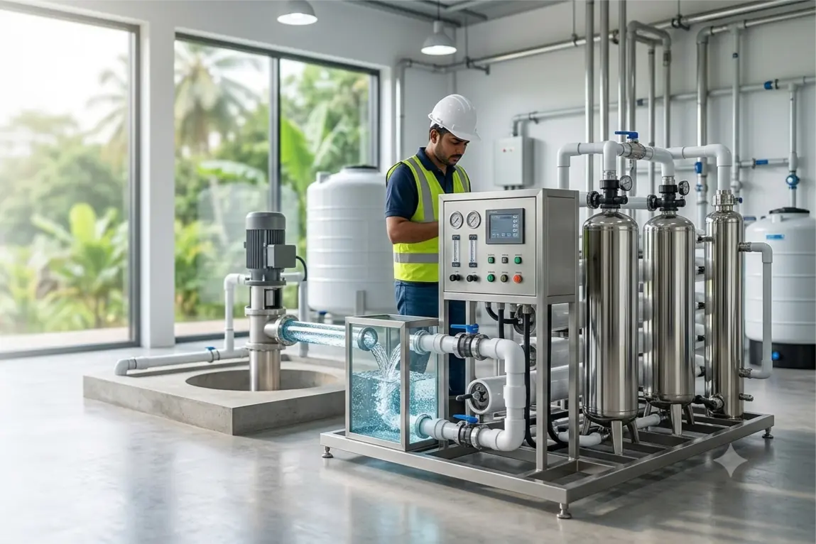 Professional water purification and treatment systems in Sri Lanka, including filtration, reverse osmosis (RO), UV disinfection, and water softening solutions.